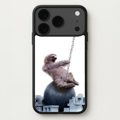 Wrecking Ball Sloth Phone Case for iPhone 17 Pro