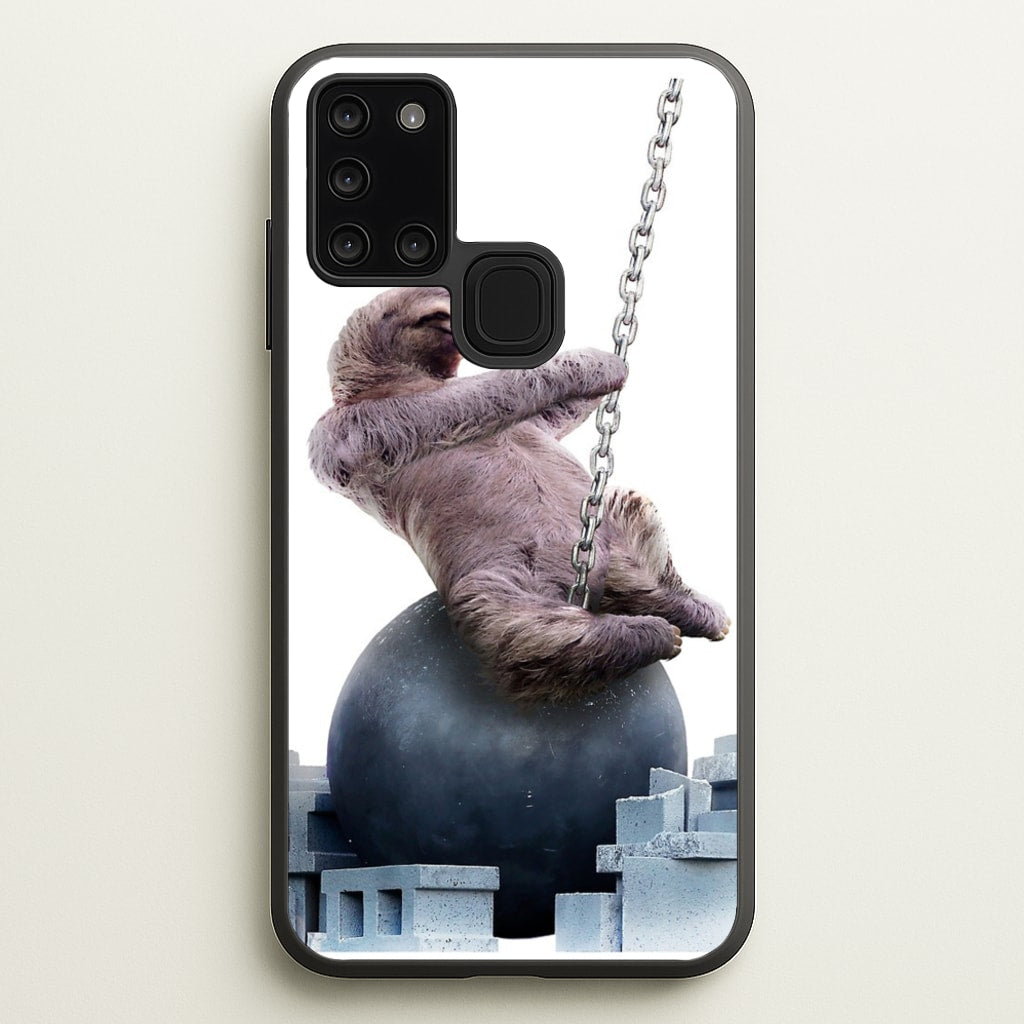 Wrecking Ball Sloth  - Miley Cyrus Phone Case for Galaxy A21s