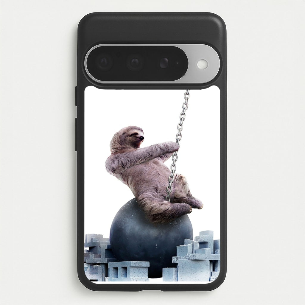 Wrecking Ball Sloth Phone Case for Google Pixel 10 Pro XL