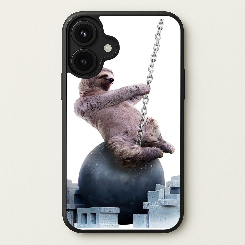 Wrecking Ball Sloth Phone Case for iPhone 17