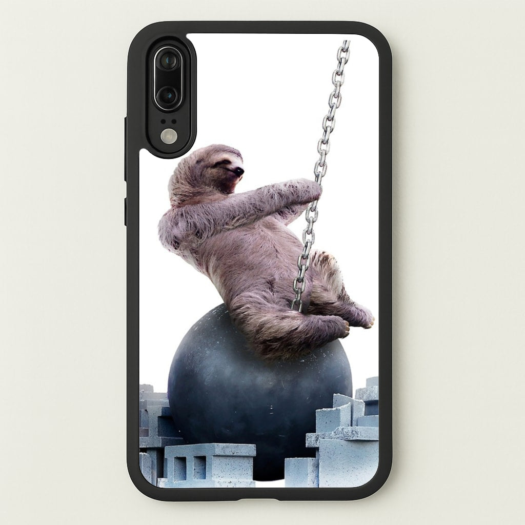 Wrecking Ball Sloth  - Miley Cyrus Phone Case for Huawei P20