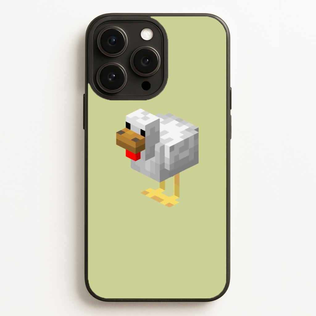Mining Chicken  - Minecraft Phone Case for iPhone 16 Pro Max
