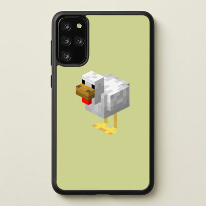 Mining Chicken  - Minecraft Phone Case for Galaxy S20 Plus