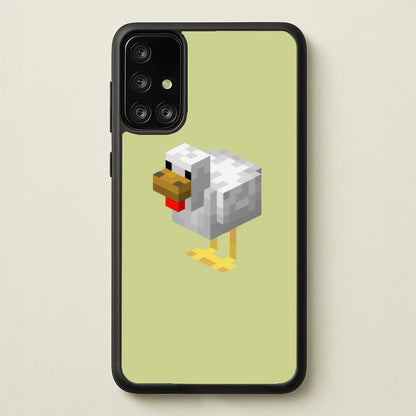 Mining Chicken  - Minecraft Phone Case for Galaxy A71