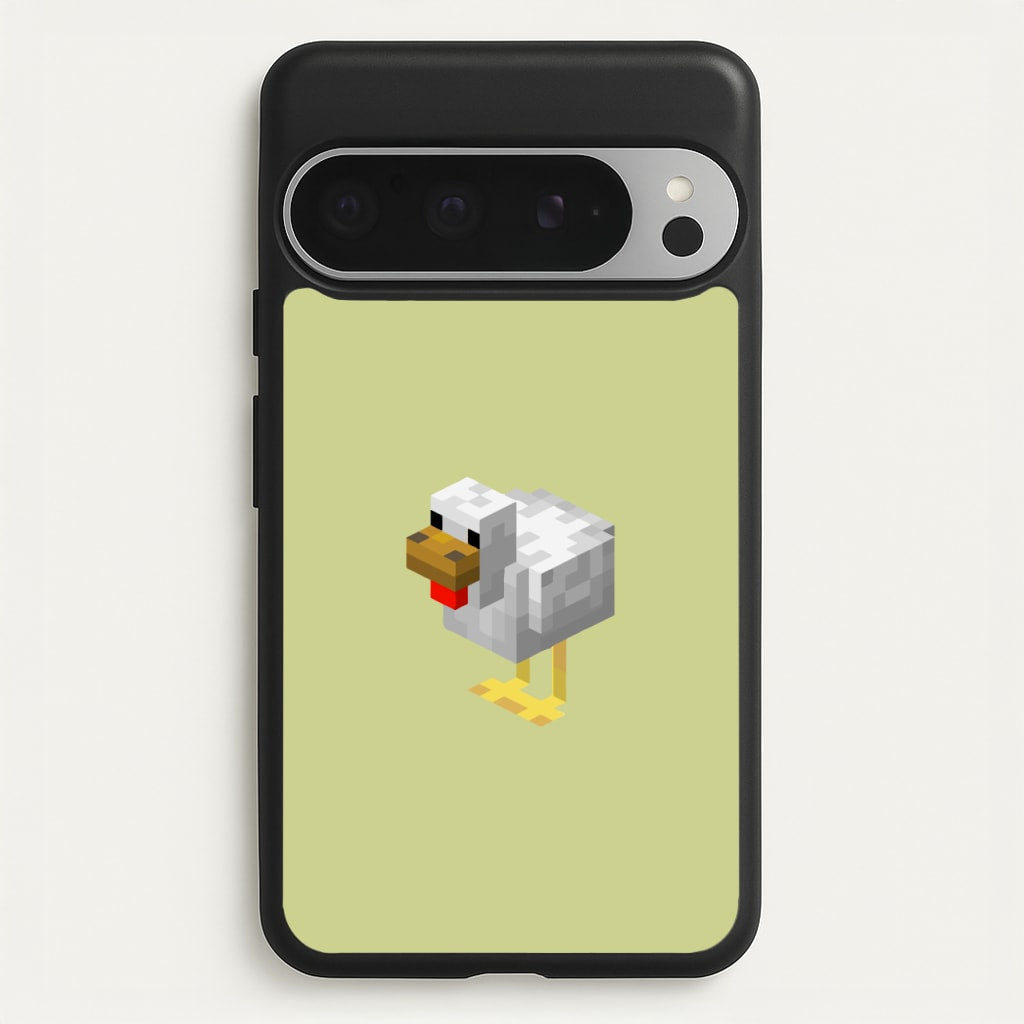 Mining Chicken  - Minecraft Phone Case for Google Pixel 9 Pro XL