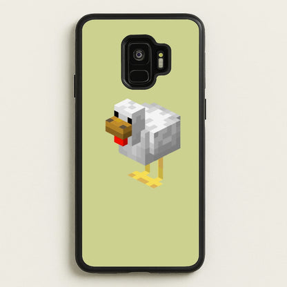 Mining Chicken  - Minecraft Phone Case for Galaxy S9