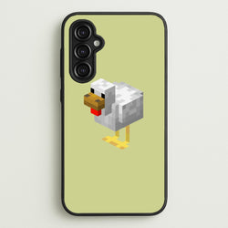 Mining Chicken  - Minecraft Phone Case for Galaxy A14