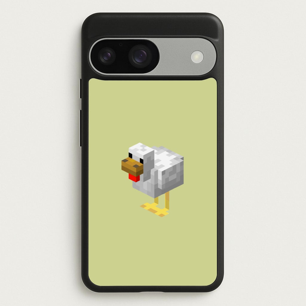 Mining Chicken  - Minecraft Phone Case for Google Pixel 9 / 9 Pro