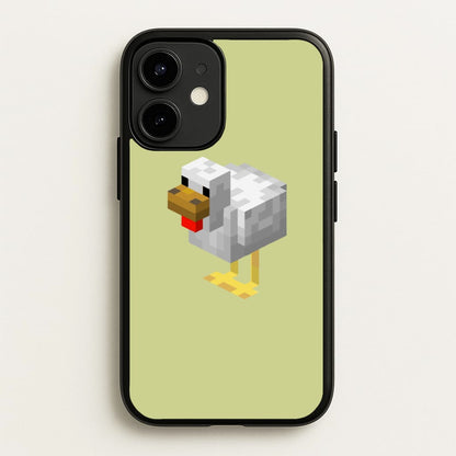 Mining Chicken  - Minecraft Phone Case for iPhone 12 Mini