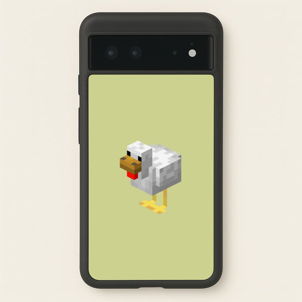 Mining Chicken  - Minecraft Phone Case for Google Pixel 6