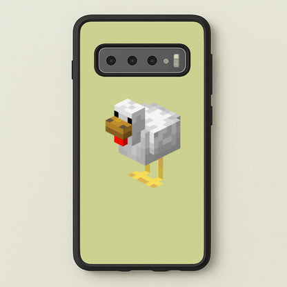 Mining Chicken  - Minecraft Phone Case for Galaxy S10