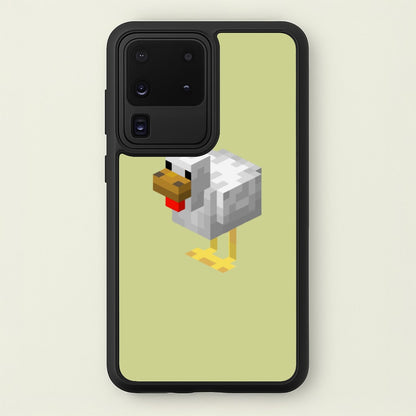 Mining Chicken  - Minecraft Phone Case for Galaxy S20 Ultra