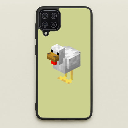 Mining Chicken  - Minecraft Phone Case for Galaxy A12