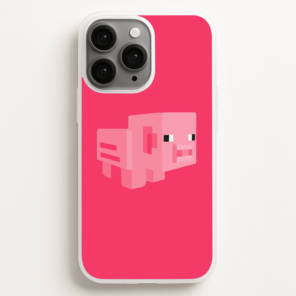 Mining Pig  - Minecraft Phone Case for iPhone 16 Pro Max