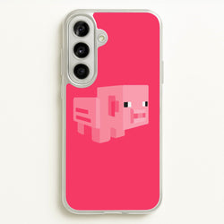 Mining Pig  - Minecraft Phone Case for Galaxy A56