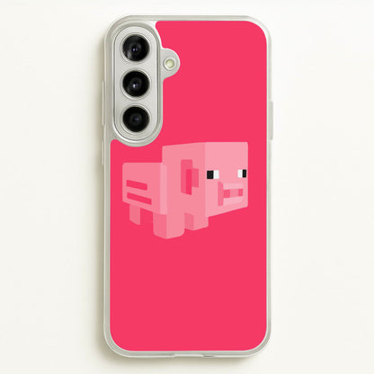 Mining Pig  - Minecraft Phone Case for Galaxy A56