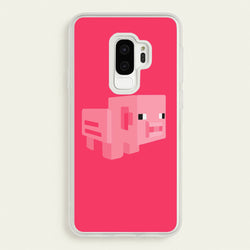 Mining Pig  - Minecraft Phone Case for Galaxy S9 Plus