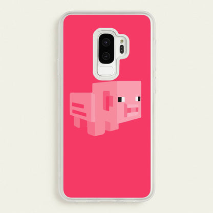 Mining Pig  - Minecraft Phone Case for Galaxy S9 Plus