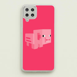 Mining Pig  - Minecraft Phone Case for Galaxy A12