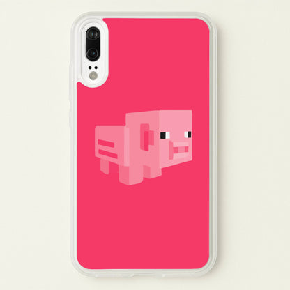Mining Pig  - Minecraft Phone Case for Huawei P20