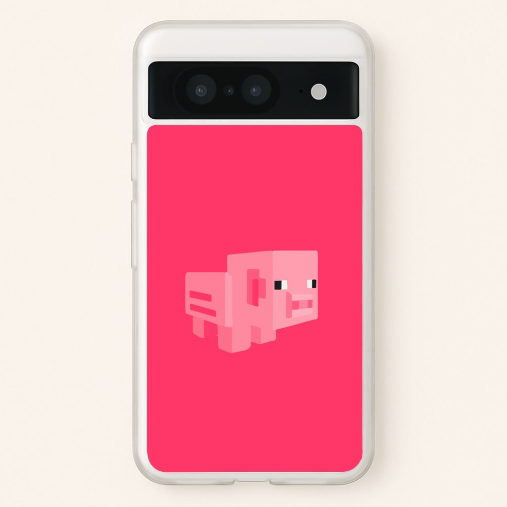 Mining Pig  - Minecraft Phone Case for Google Pixel 8
