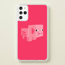 Mining Pig  - Minecraft Phone Case for Galaxy S20 Plus