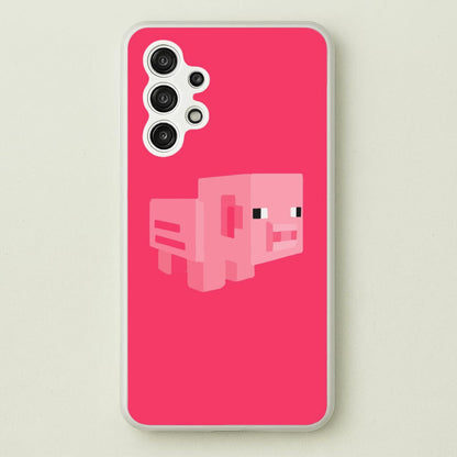 Mining Pig  - Minecraft Phone Case for Galaxy A13