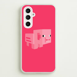 Mining Pig  - Minecraft Phone Case for Galaxy A16