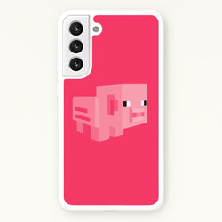 Mining Pig  - Minecraft Phone Case for Galaxy S22 Plus