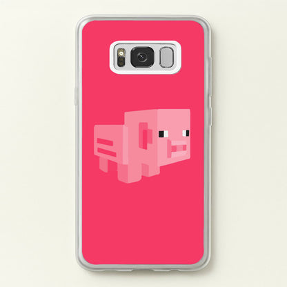 Mining Pig  - Minecraft Phone Case for Galaxy S8 Plus