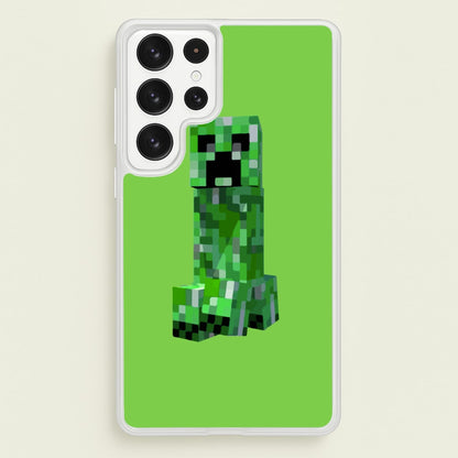 Mining Creeper  - Minecraft Phone Case for Galaxy S22 Ultra