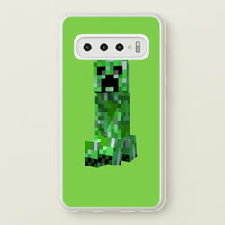 Mining Creeper  - Minecraft Phone Case for Galaxy S10