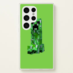 Mining Creeper  - Minecraft Phone Case for Galaxy S24 Ultra