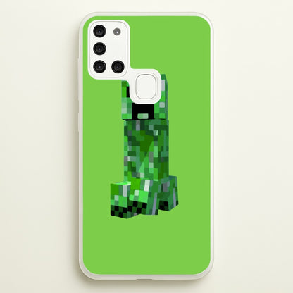 Mining Creeper  - Minecraft Phone Case for Galaxy A21s
