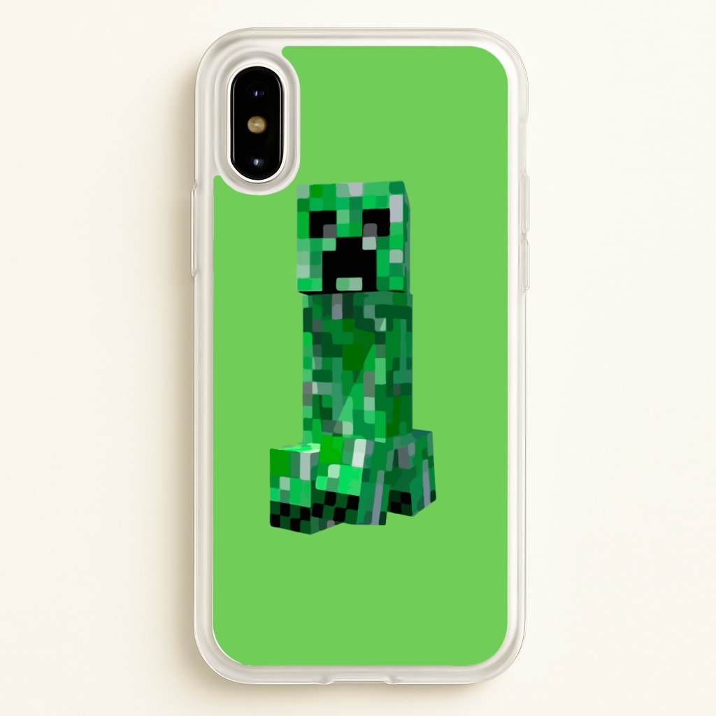 Mining Creeper  - Minecraft Phone Case for iPhone X / XS