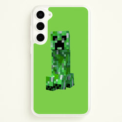 Mining Creeper  - Minecraft Phone Case for Galaxy S23 Plus