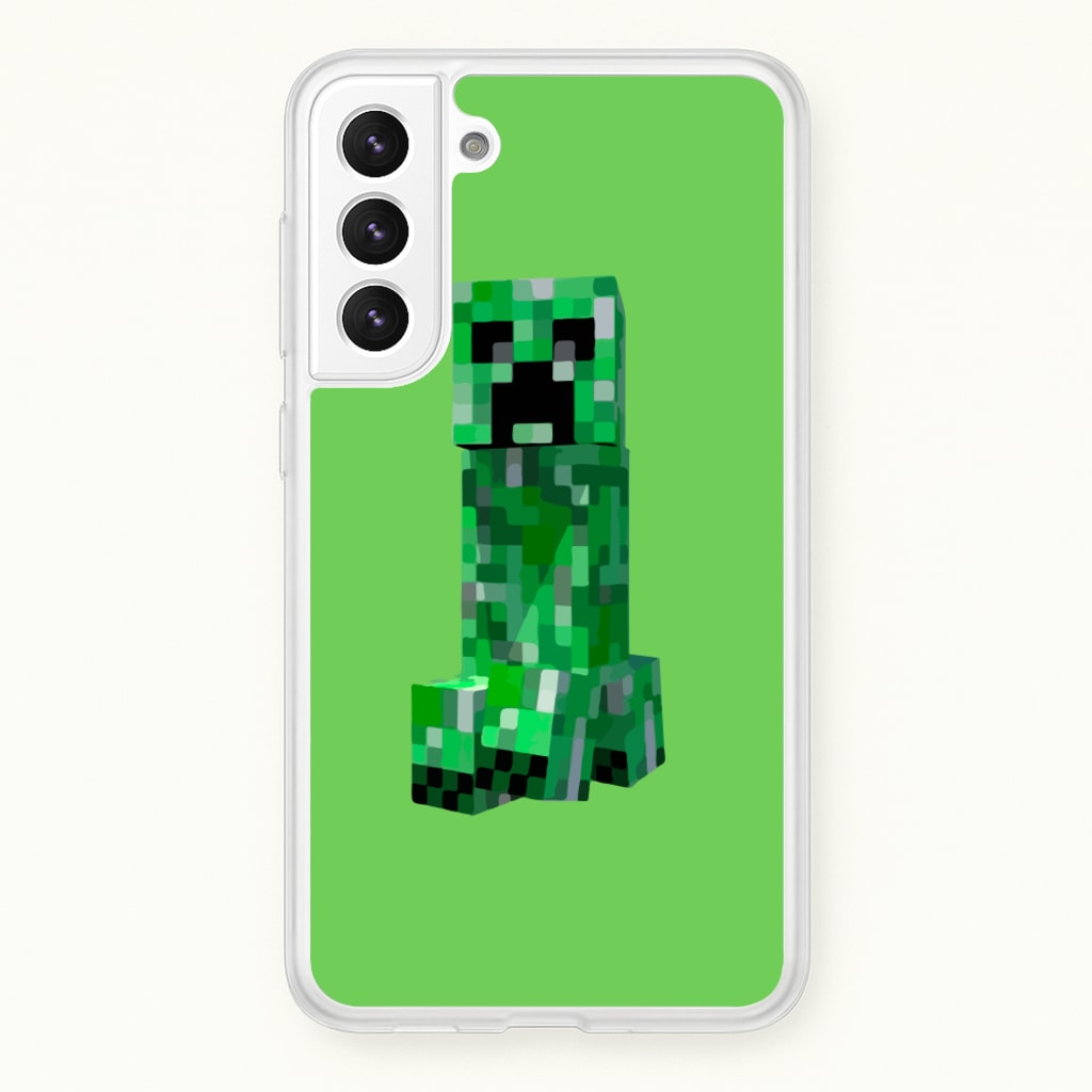 Mining Creeper  - Minecraft Phone Case for Galaxy S21FE
