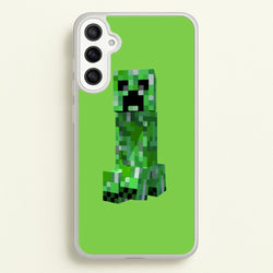 Mining Creeper  - Minecraft Phone Case for Galaxy A34