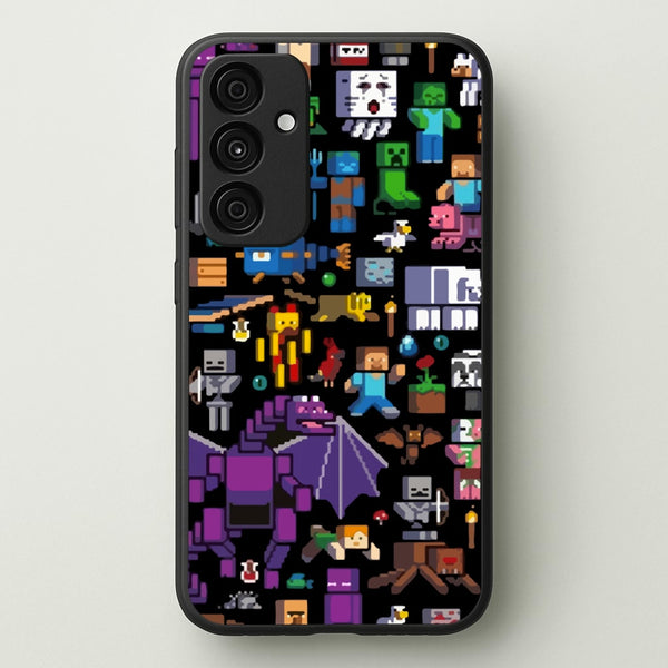 Mining Collage  - Minecraft Phone Case for Galaxy A35
