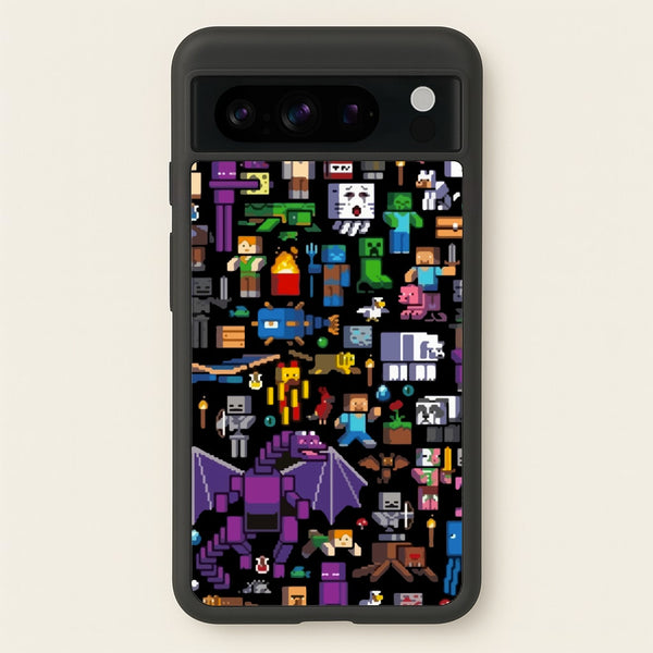 Mining Collage  - Minecraft Phone Case for Google Pixel 8 Pro