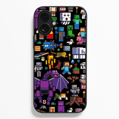 Mining Collage  - Minecraft Phone Case for iPhone 16 Plus