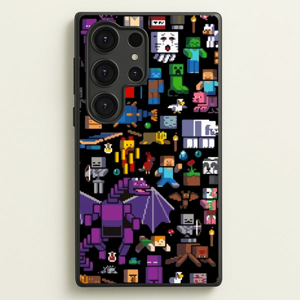 Mining Collage  - Minecraft Phone Case for Galaxy S25 Ultra
