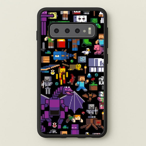 Mining Collage  - Minecraft Phone Case for Galaxy S10