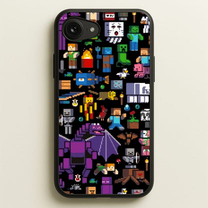 Mining Collage  - Minecraft Phone Case for iPhone 16e