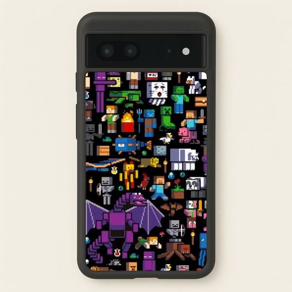 Mining Collage  - Minecraft Phone Case for Google Pixel 7