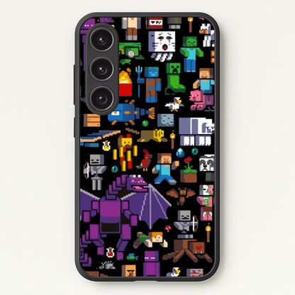 Mining Collage  - Minecraft Phone Case for Galaxy S25 Plus