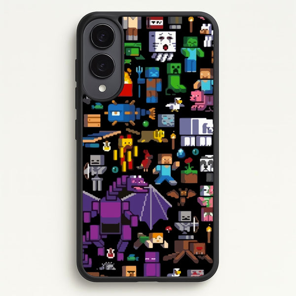 Mining Collage  - Minecraft Phone Case for Galaxy S25 Edge