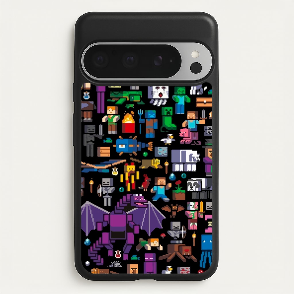 Mining Collage  - Minecraft Phone Case for Google Pixel 9 Pro XL