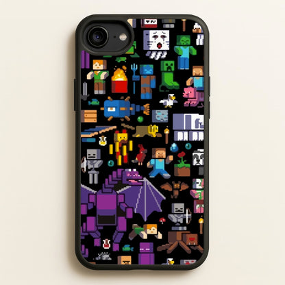 Mining Collage  - Minecraft Phone Case for iPhone 6 / 7 / 8 / SE