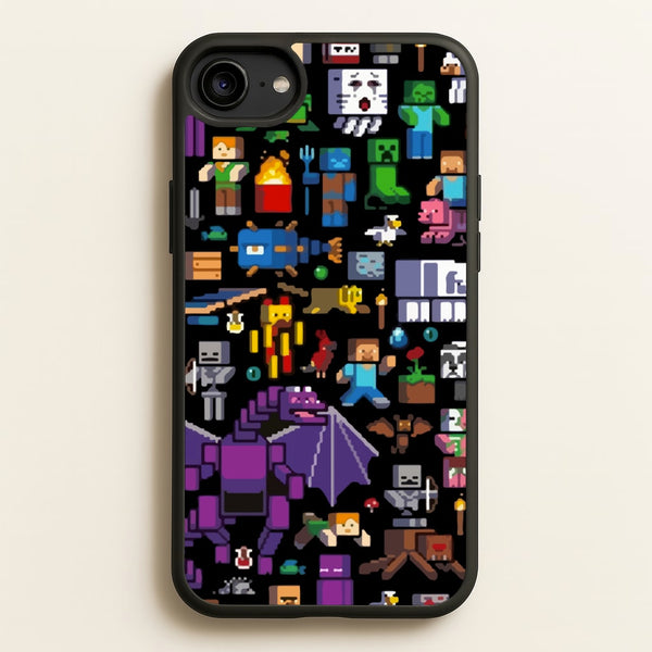 Mining Collage  - Minecraft Phone Case for iPhone 6 / 7 / 8 / SE